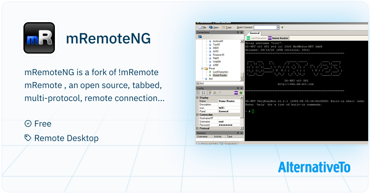 mRemoteNG — mremoteng intro